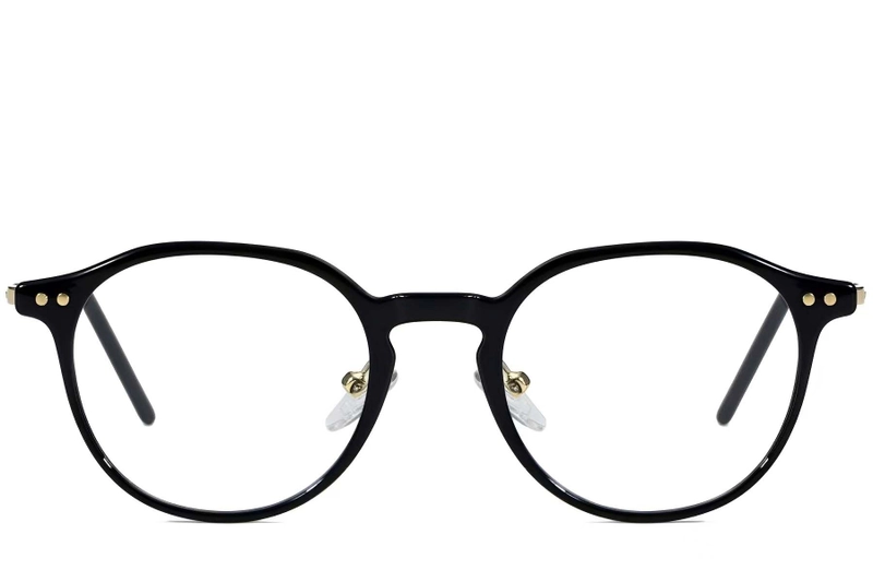 Oval Black TR90 Glasses #BS1025-0007