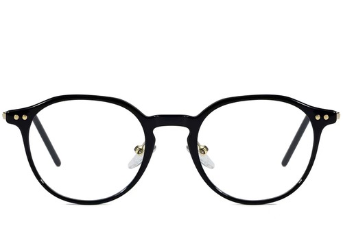 Oval Black TR90 Glasses #BS1025-0007