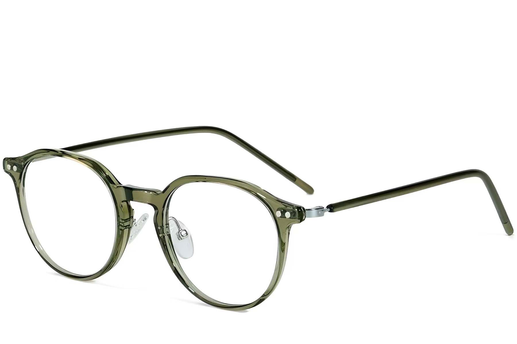 Ovale grüne TR90-Brille #BS1025-0011