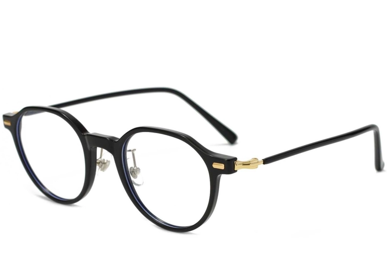 Oval Black TR90 Glasses #BS1025-0013