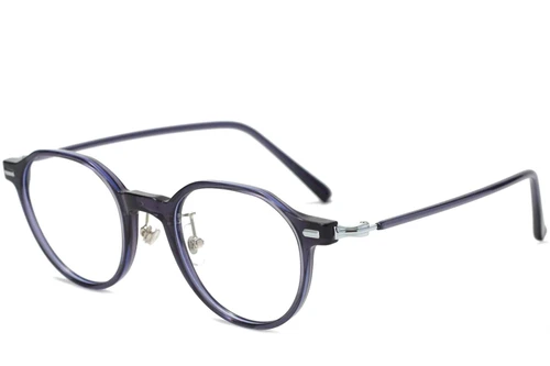 Lunettes ovales grises TR90 #BS1025-0015