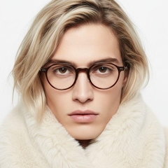 Gafas ovaladas TR90 marrones #BS1025-0016