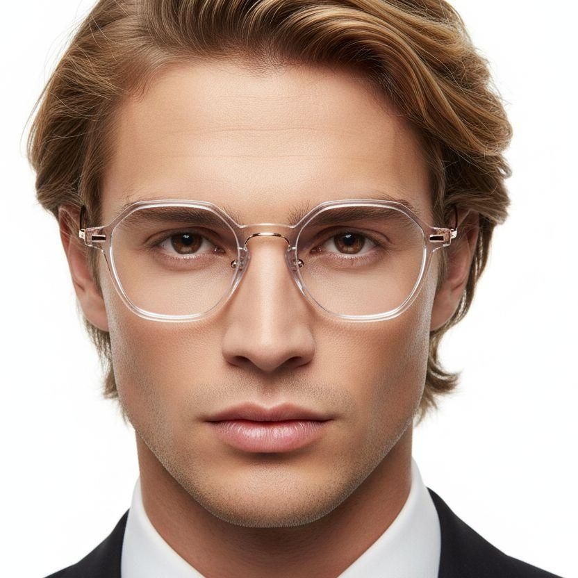 Geometric Transparent TR90 Glasses #BS1025-0020