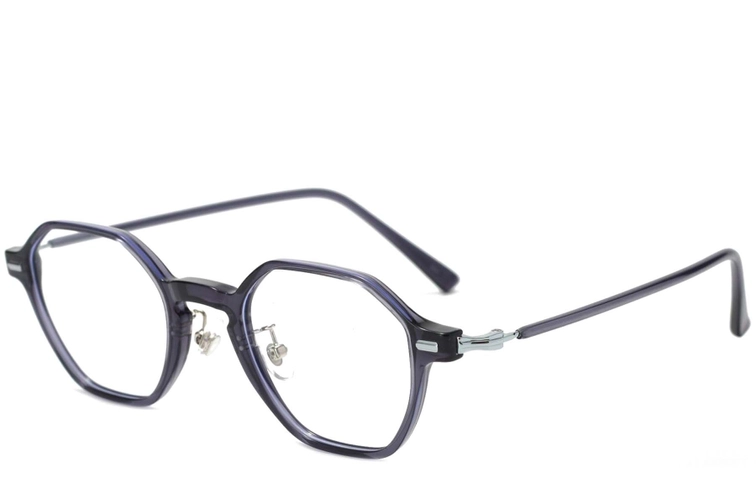 Gafas geométricas TR90 grises #BS1025-0021