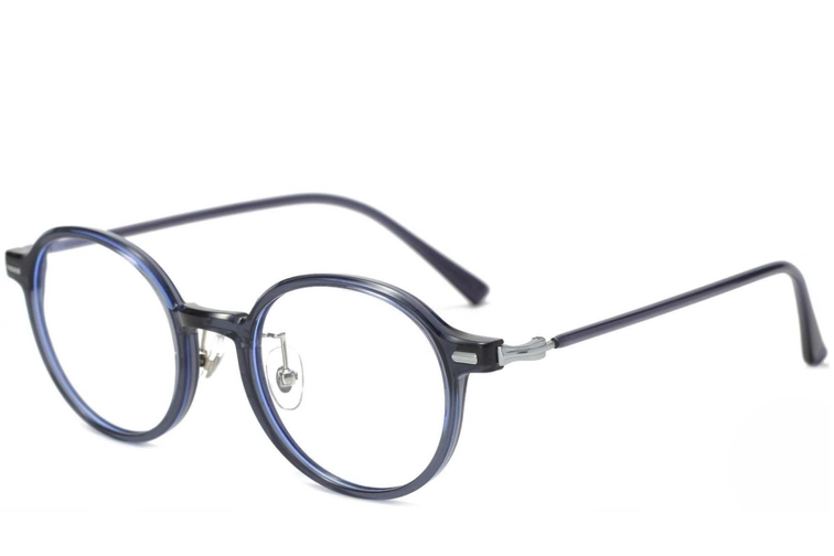 Lunettes rondes grises TR90 #BS1025-0027