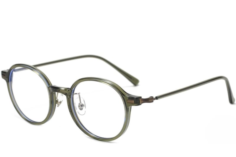 Runde grüne TR90-Brille #BS1025-0029