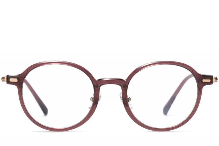 Round Purple TR90 Glasses #BS1025-0030