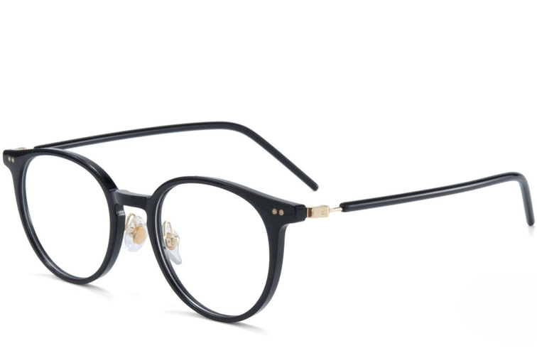 Oval Black TR90 Glasses #BS1025-0031