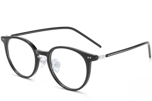 Lunettes ovales noires TR90 #BS1025-0036