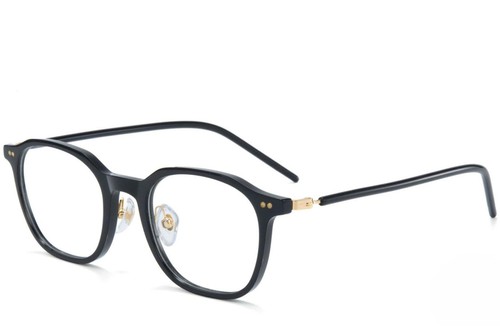 Rechteckige schwarze TR90-Brille #BS1025-0045