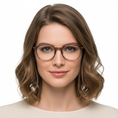 Gafas rectangulares TR90 marrones #BS1025-0050