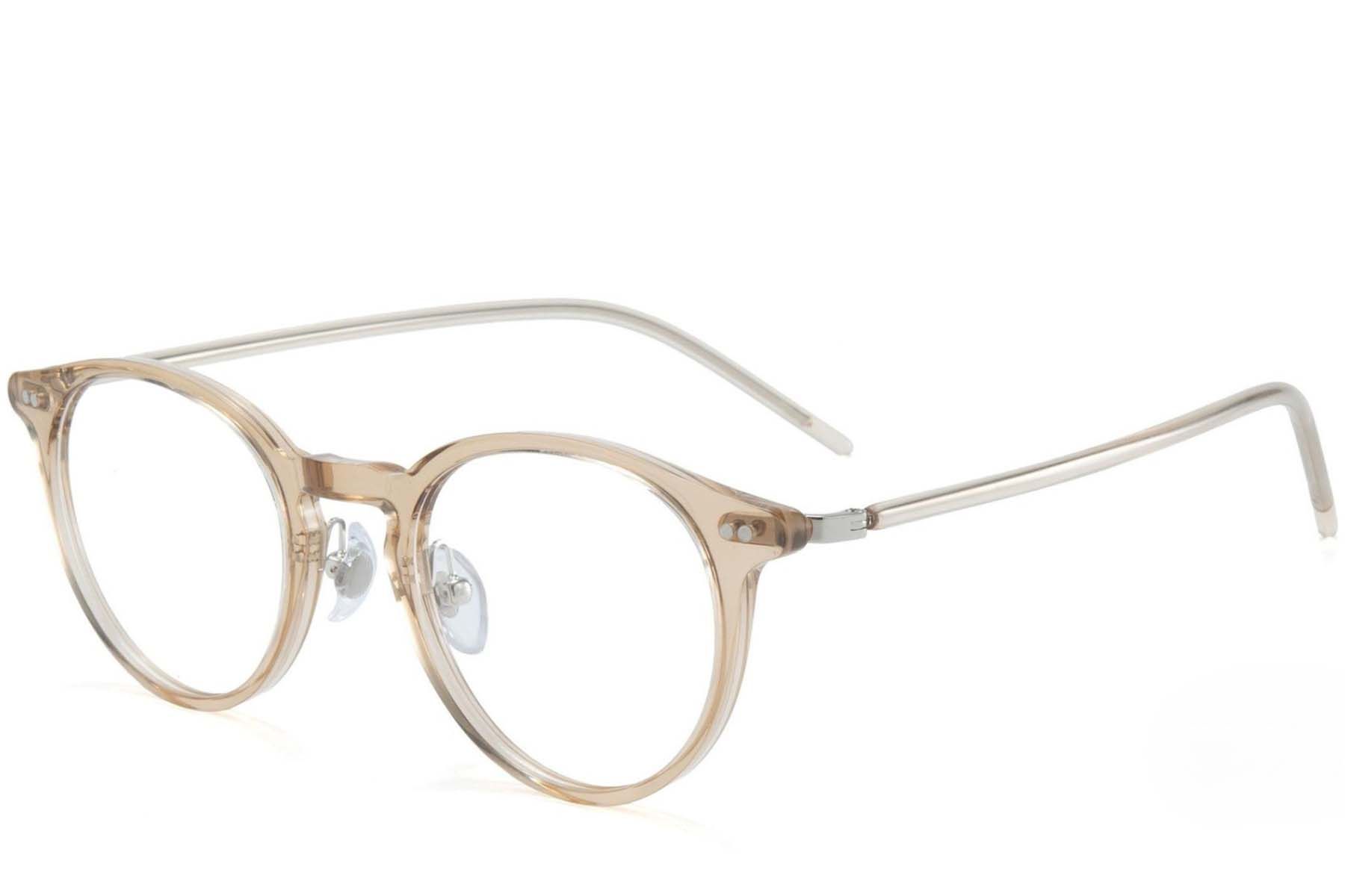 Lunettes ovales marron TR90 #BS1025-0070