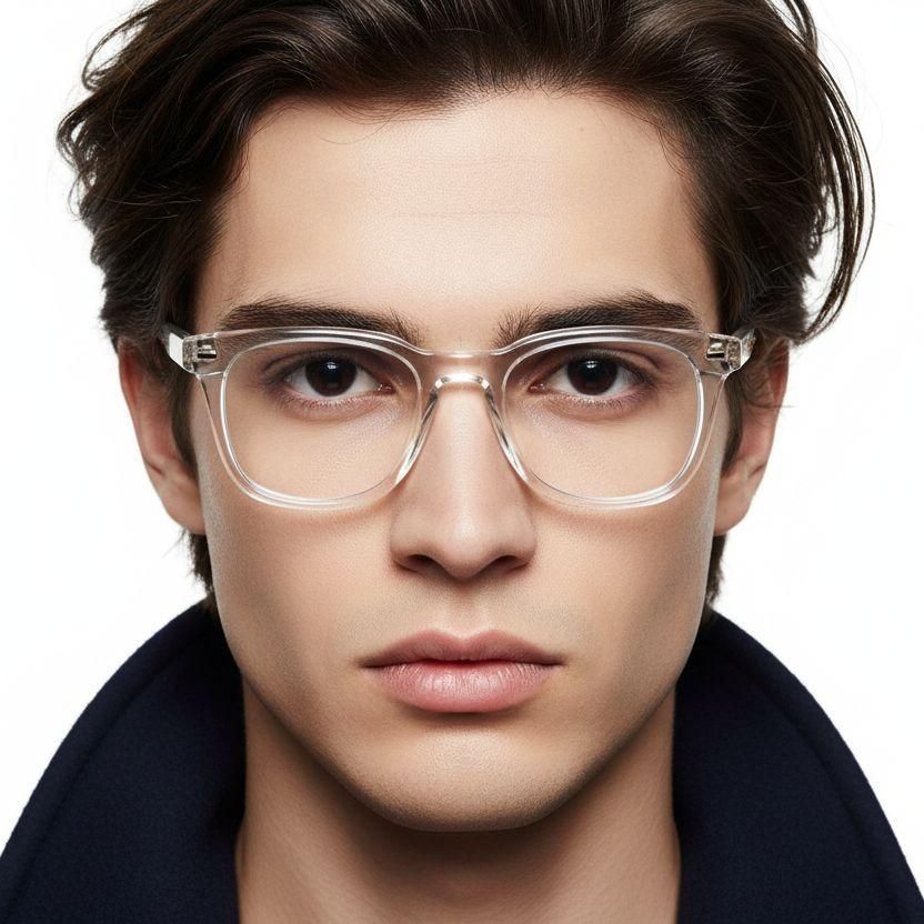 Rectangular Transparent TR90 Glasses #BS1025-0079