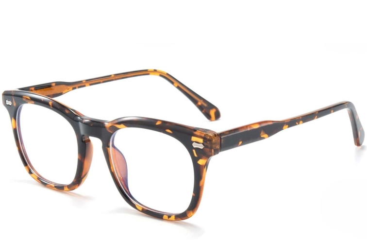 Rectangular Tortoiseshell TR90 Glasses #BS1025-0082