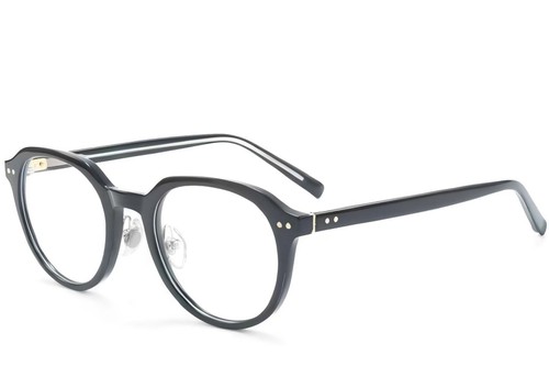 Ovale zwarte TR90 bril #BS1025-0084