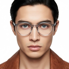 Oval Grey TR90 Glasses #BS1025-0086