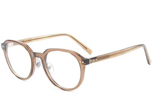 Oval Brown TR90 Glasses #BS1025-0087