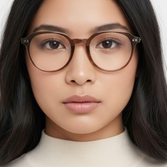 Oval Brown TR90 Glasses #BS1025-0087
