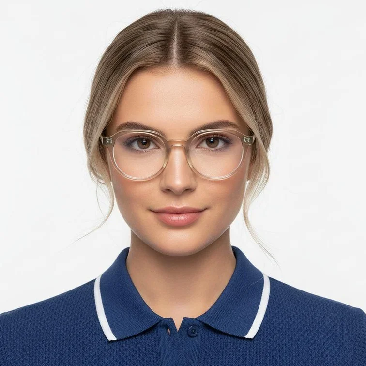 Oval Green TR90 Glasses #BS1025-0088