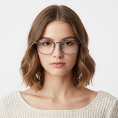 Rectangular Grey TR90 Glasses #BS1025-0091