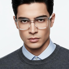 Gafas rectangulares transparentes TR90 #BS1025-0095