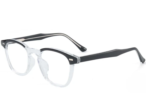 Rechteckige graue TR90-Brille #BS1025-0098