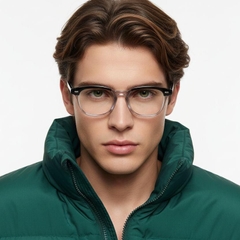 Rectangular Grey TR90 Glasses #BS1025-0100