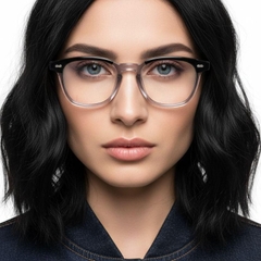 Rectangular Grey TR90 Glasses #BS1025-0100