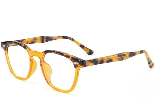 Rechteckige orange TR90-Brille #BS1025-0101