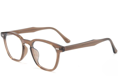 Lunettes rectangulaires marron TR90 #BS1025-0102