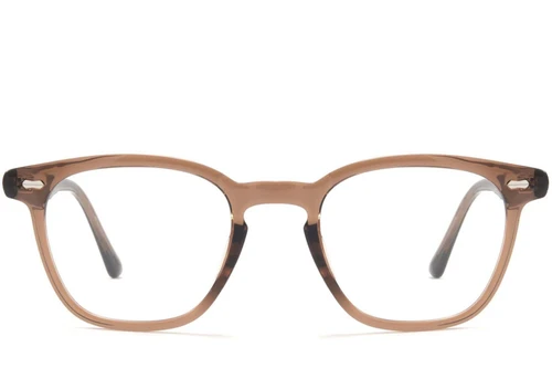 Lunettes rectangulaires marron TR90 #BS1025-0102