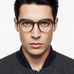 Gafas rectangulares TR90 verdes #BS1025-0103