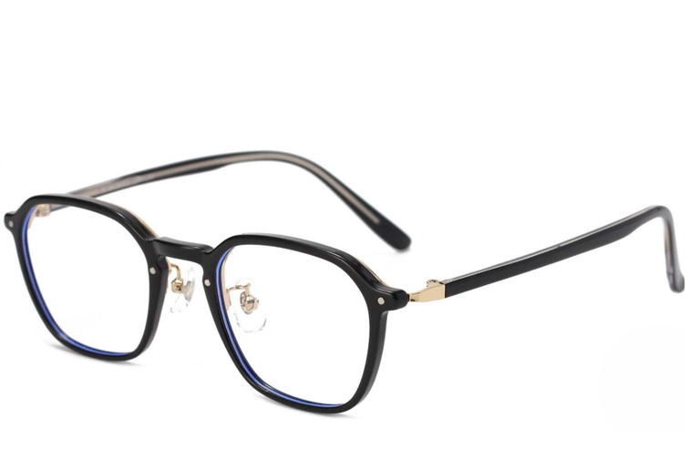 Gafas rectangulares negras TR90 #BS1025-0116