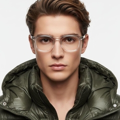 Rectangular Transparent TR90 Glasses #BS1025-0122