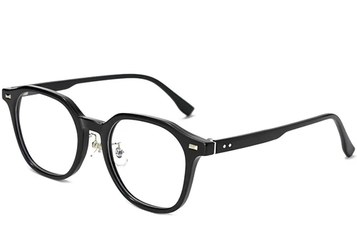 Lunettes rectangulaires noires TR90 #BS1025-0127