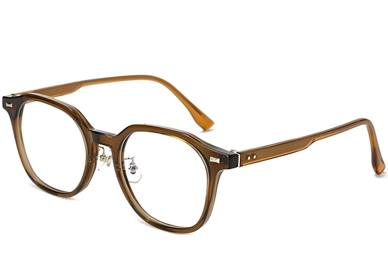 Rectangular Brown TR90 Glasses #BS1025-0130