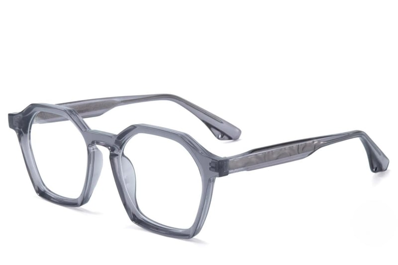Geometric Grey TR90 Glasses #BS1025-0140