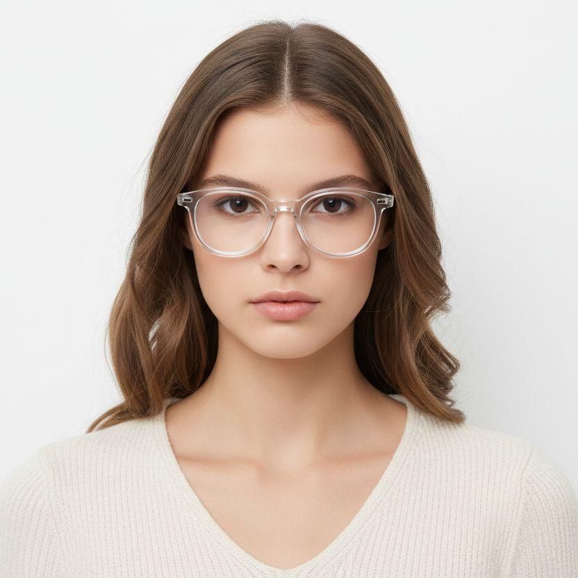 Gafas rectangulares transparentes TR90 #BS1025-0154