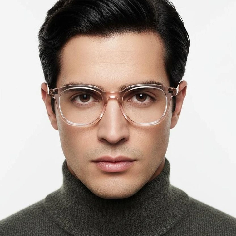 Rectangular Pink TR90 Glasses #BS1025-0157