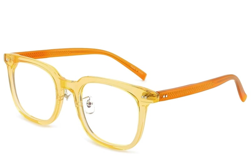 Rectangular Yellow TR90 Glasses #BS1025-0162