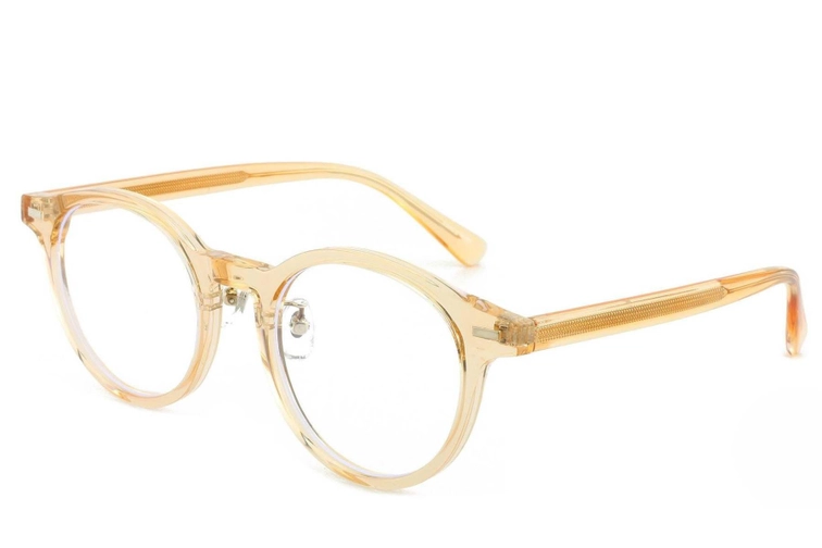 Oval Yellow TR90 Glasses #BS1025-0170