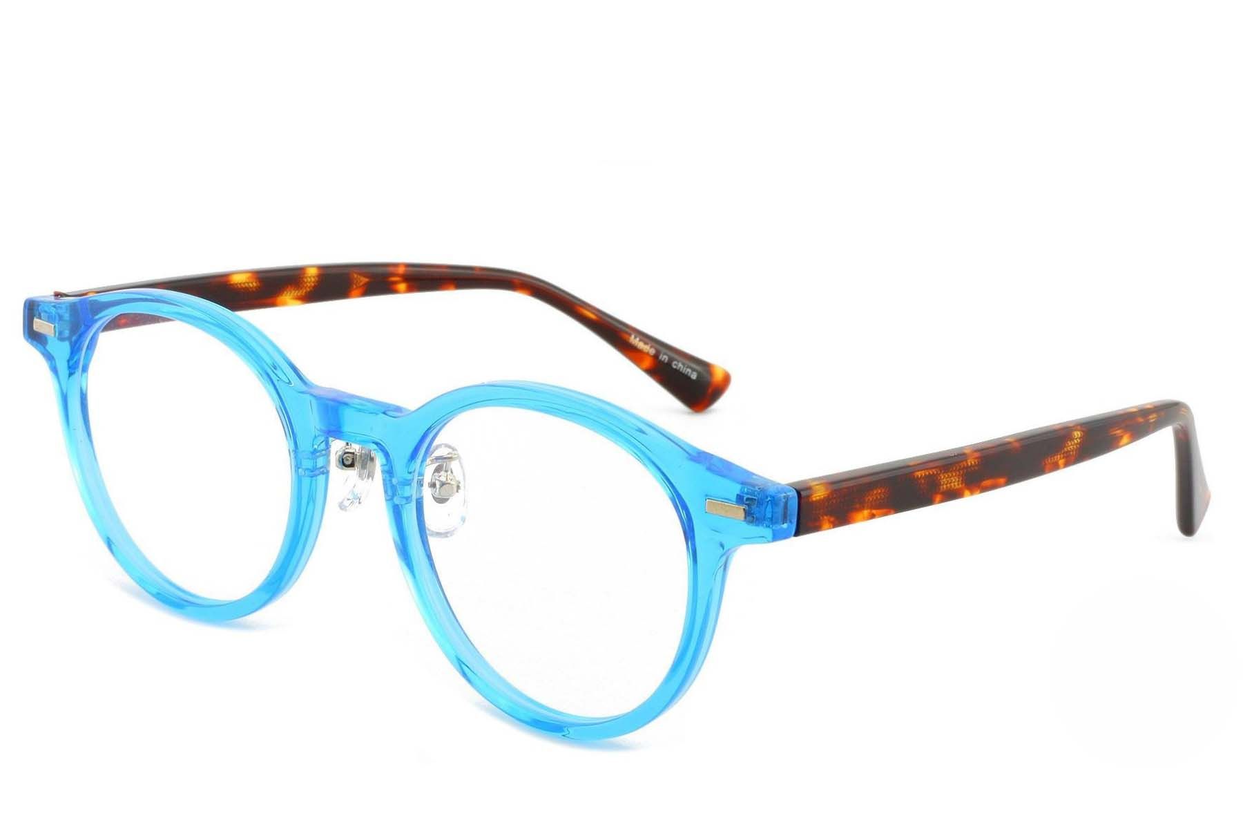 Gafas ovaladas azules TR90 #BS1025-0172