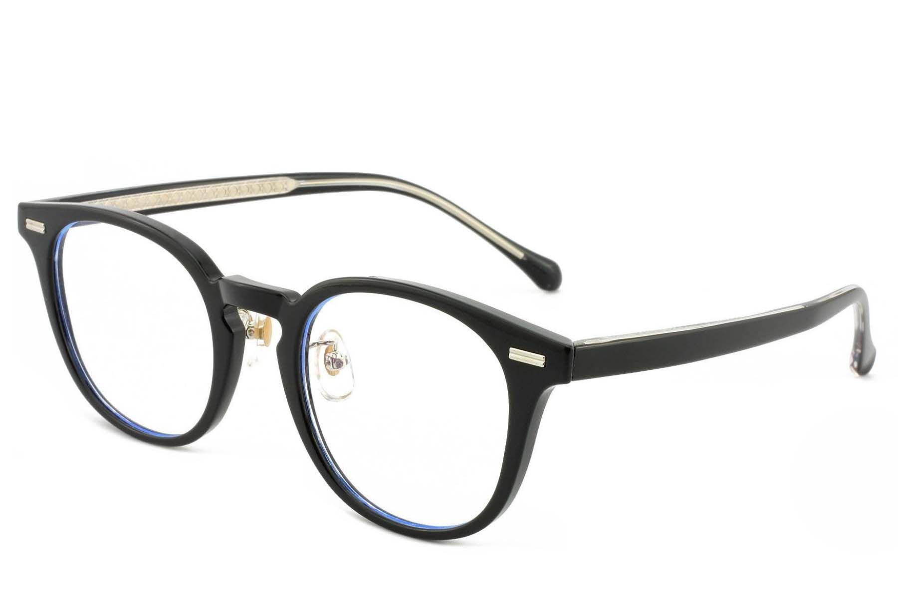 Lunettes ovales noires TR90 #BS1025-0173