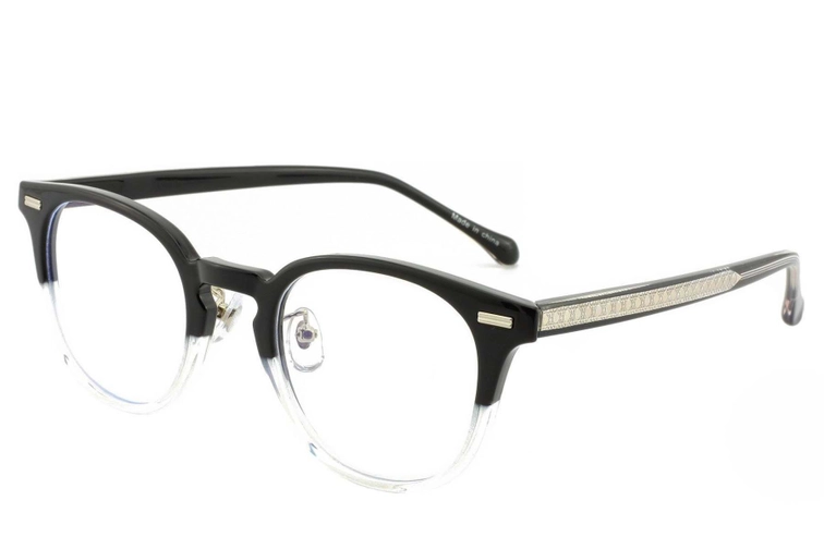 Oval Black TR90 Glasses #BS1025-0176