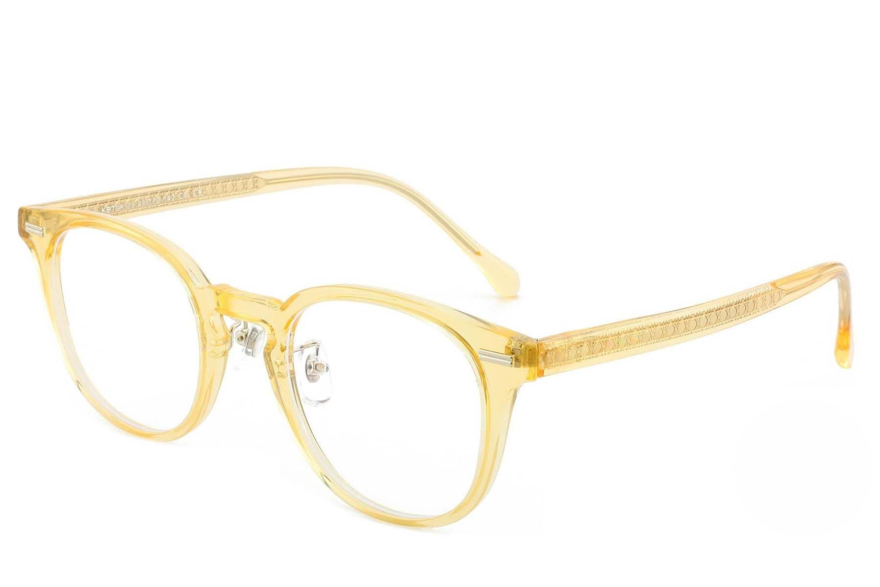 Oval Yellow TR90 Glasses #BS1025-0178