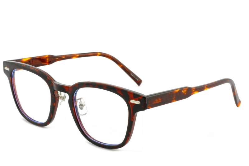 Rectangular Tortoiseshell TR90 Glasses #BS1025-0184