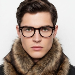 Gafas rectangulares TR90 de carey #BS1025-0184