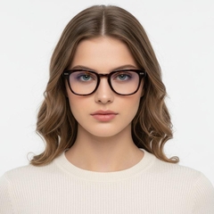 Gafas rectangulares TR90 de carey #BS1025-0184