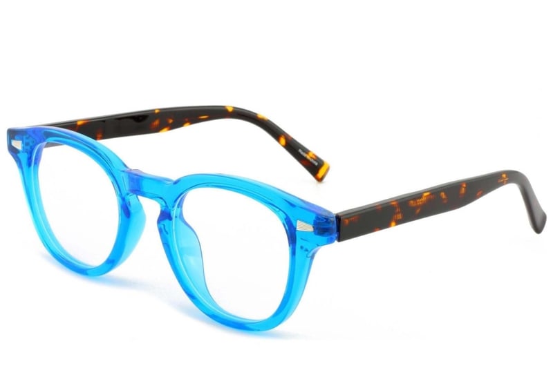 Rectangular Blue TR90 Glasses #BS1025-0196