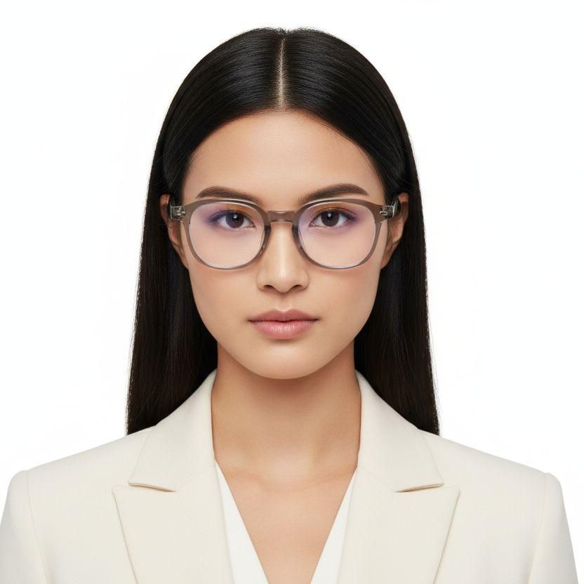 Gafas rectangulares grises TR90 #BS1025-0199